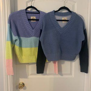 Hollister bundle of 2 cropped sweaters